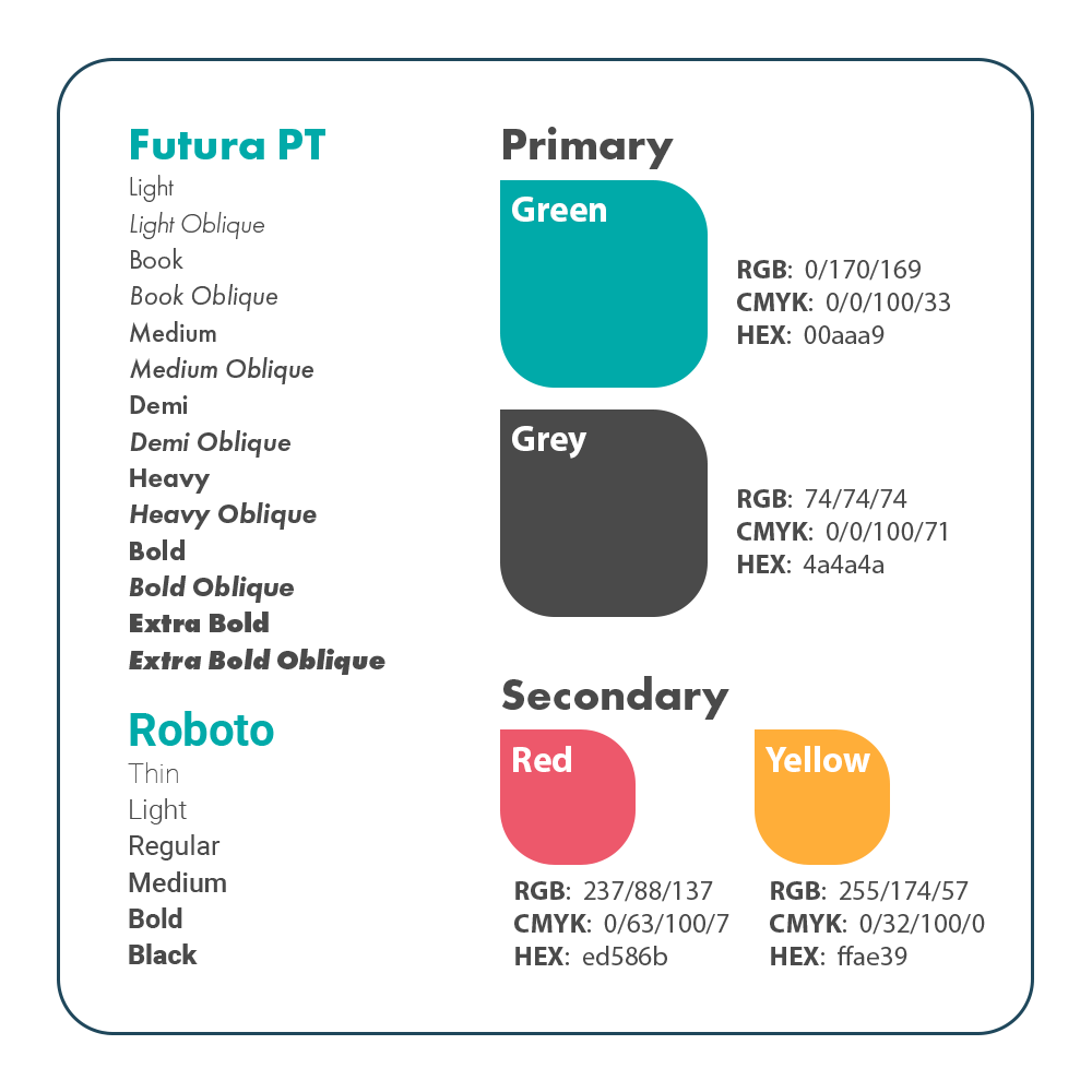 Typography and colors